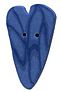 Bluejay Velvet Extra Large Heart